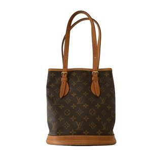 Louis Vuitton monogram petite bucket bag vi1000 authentic with COA